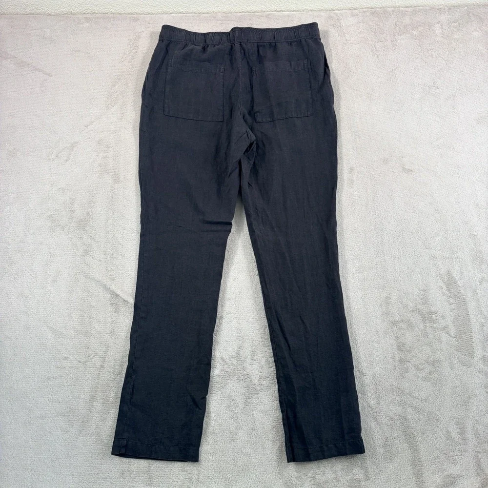 JAMES PERSE Lightweight 100% Linen Pants in Black Men Small Fits 34x31 NWT $295